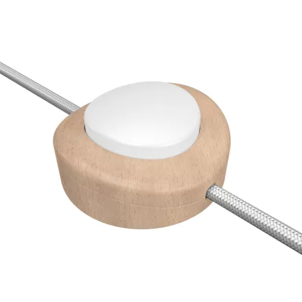  Built-in single-pole foot switch Creative Switch in beech wood color