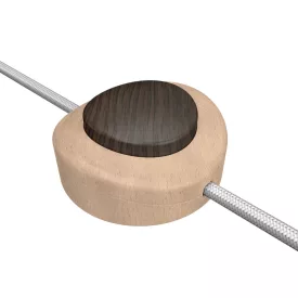    Built-in single-pole foot switch Creative Switch in beech wood color