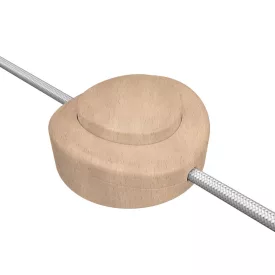    Built-in single-pole foot switch Creative Switch in beech wood color