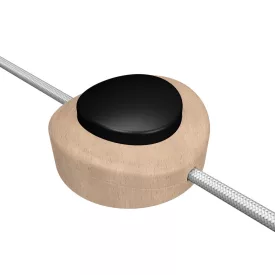    Built-in single-pole foot switch Creative Switch in beech wood color