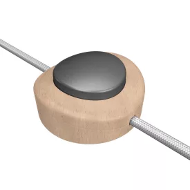    Built-in single-pole foot switch Creative Switch in beech wood color