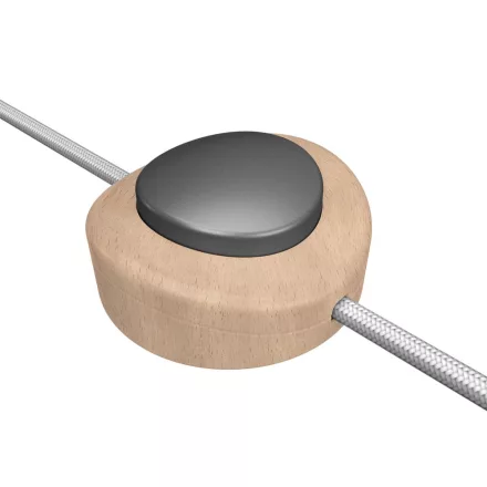  Built-in single-pole foot switch Creative Switch in beech wood color