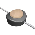  Built-in single-pole foot switch Creative Switch satin titanium