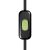 Built-in single pole switch Creative switch black