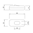  Built-in single-pole switch Creative Switch brushed copper