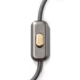    Built-in single-pole switch Creative Switch brushed titanium