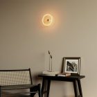 Wall lamp with transparent Ghost bulb