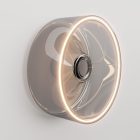 Wall lamp with smoky Ghost bulb