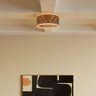 Wall lamp with smoky Ghost bulb