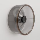 Wall lamp with smoky Ghost bulb