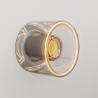 Wall lamp with mini smoked Ghost bulb