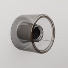 Wall lamp with mini smoked Ghost bulb