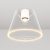 Designer ceiling lamp with transparent, cone-shaped Ghost bulb