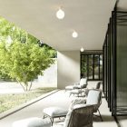 Wall lamp with porcelain effect bulb - IP44 waterproof - IO