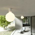 Wall lamp with porcelain effect bulb - IP44 waterproof - IO
