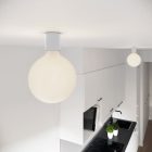 Wall lamp with porcelain effect bulb - IP44 waterproof - IO