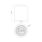 E27 wall or ceiling lamp holder - IP44 waterproof