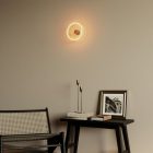 Wall lamp with transparent Ghost bulb