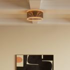 Wall lamp with smoky Ghost bulb