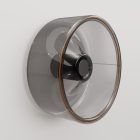 Wall lamp with smoky Ghost bulb