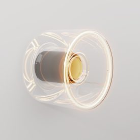 Wall lamp mini with transparent Ghost bulb