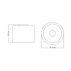 Wall lamp mini with transparent Ghost bulb