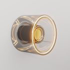 Wall lamp with mini smoked Ghost bulb