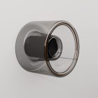 Wall lamp with mini smoked Ghost bulb