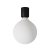 Wall lamp with porcelain effect bulb - IP44 waterproof - IO