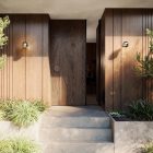 Wall lamp with visible bulb and semi-silver sphere - IP44 waterproof - IO