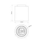 E27 wall or ceiling lamp holder - IP44 waterproof