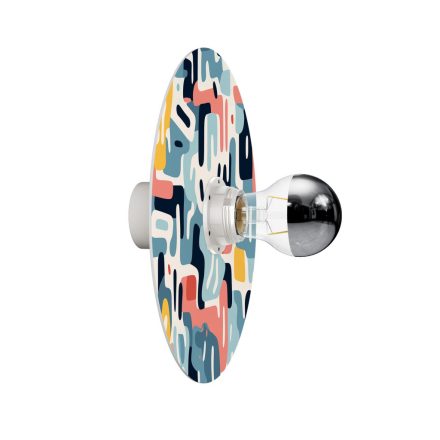 Wall or ceiling lamp with geometric patterned lampshade "Kaleidoscope" – Waterproof IP44