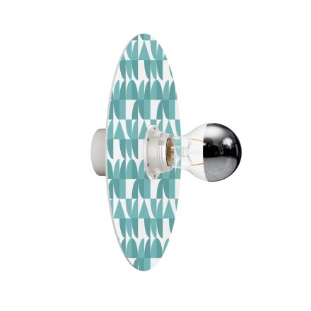 Wall or ceiling lamp with geometric patterned lampshade "Kaleidoscope" – Waterproof IP44