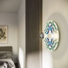 Wall or ceiling lamp with majolica lampshade - IP44 waterproof - IO