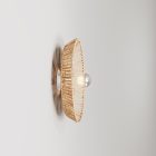 Wall and ceiling lamp with raffia lampshade Moorea