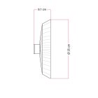 Wall and ceiling lamp with raffia lampshade Moorea