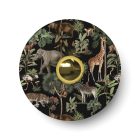 Wall or ceiling lamp with lampshade decorated with jungle animals "Wildlife Whispers" – Waterproof IP44