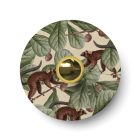Wall or ceiling lamp with lampshade decorated with jungle animals "Wildlife Whispers" – Waterproof IP44