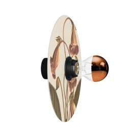   Wall or ceiling lamp with floral "Blossom Haven" lampshade – Waterproof IP44