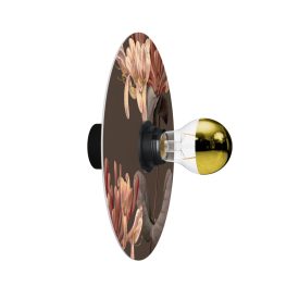   Wall or ceiling lamp with floral "Blossom Haven" lampshade – Waterproof IP44