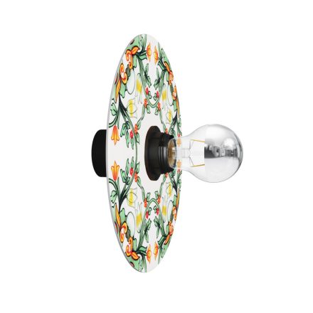 Wall or ceiling lamp with majolica lampshade - IP44 waterproof - IO