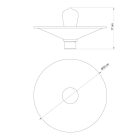 Ceiling lamp Swing with metal lampshade - IP44 waterproof - IO