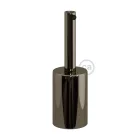 Cylindrical metal UL E26 socket set with 7 cm cable clamp