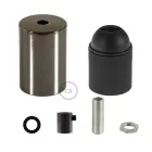 Flat-top metal bulb socket sets - E26