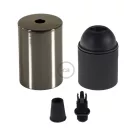 Flat-top metal bulb socket sets - E26