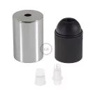 Flat-top metal bulb socket sets - E26