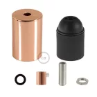 Flat-top metal bulb socket sets - E26