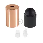 Flat-top metal bulb socket sets - E26