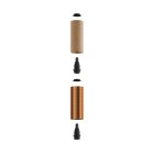 Tub-E14, wooden and metal tube for spotlights, with E14 double ring lamp holder