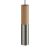 Tub-E14, wooden and metal tube for spotlights, with E14 double ring lamp holder